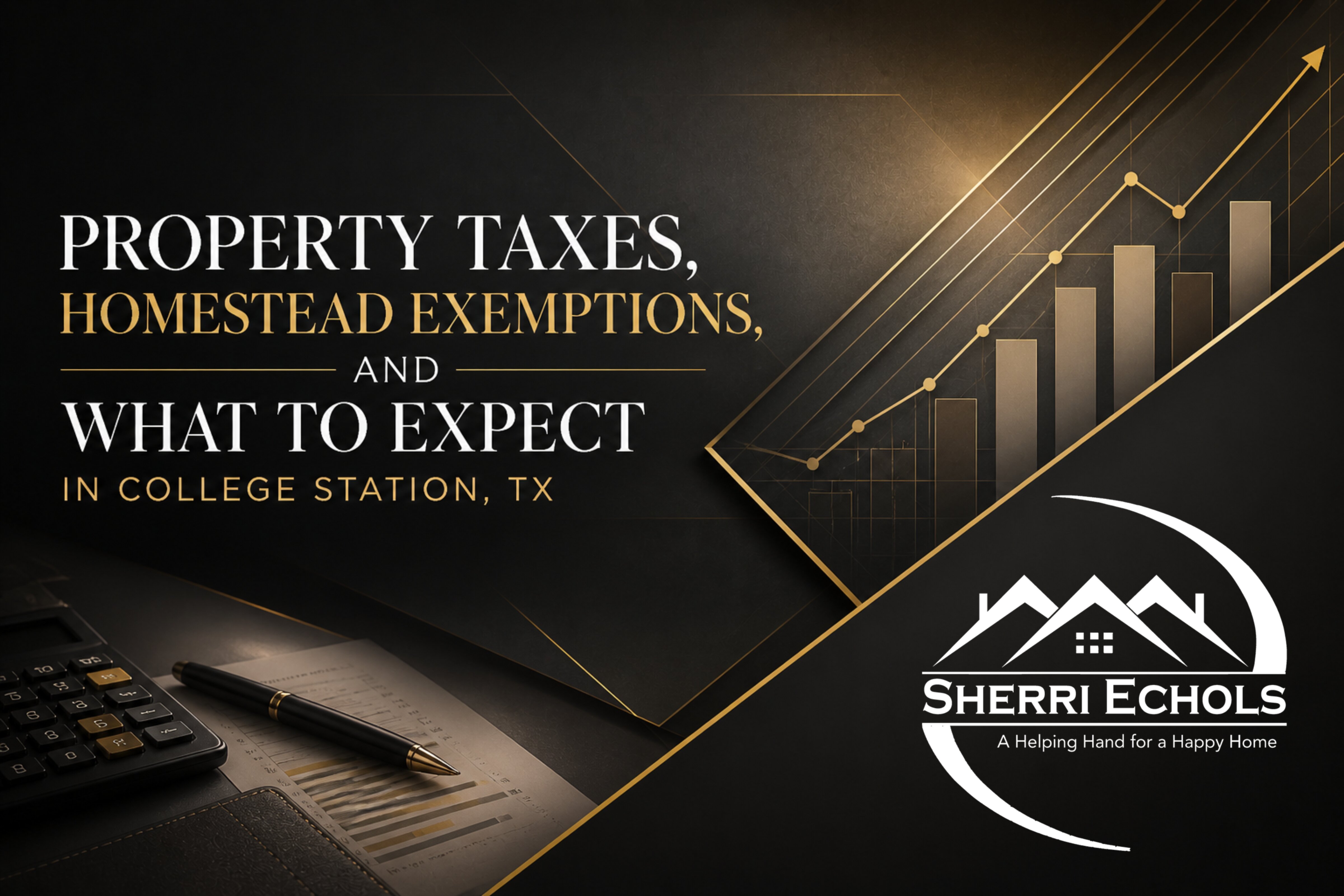 home in College Station Texas representing property taxes and homestead exemption for homeowners