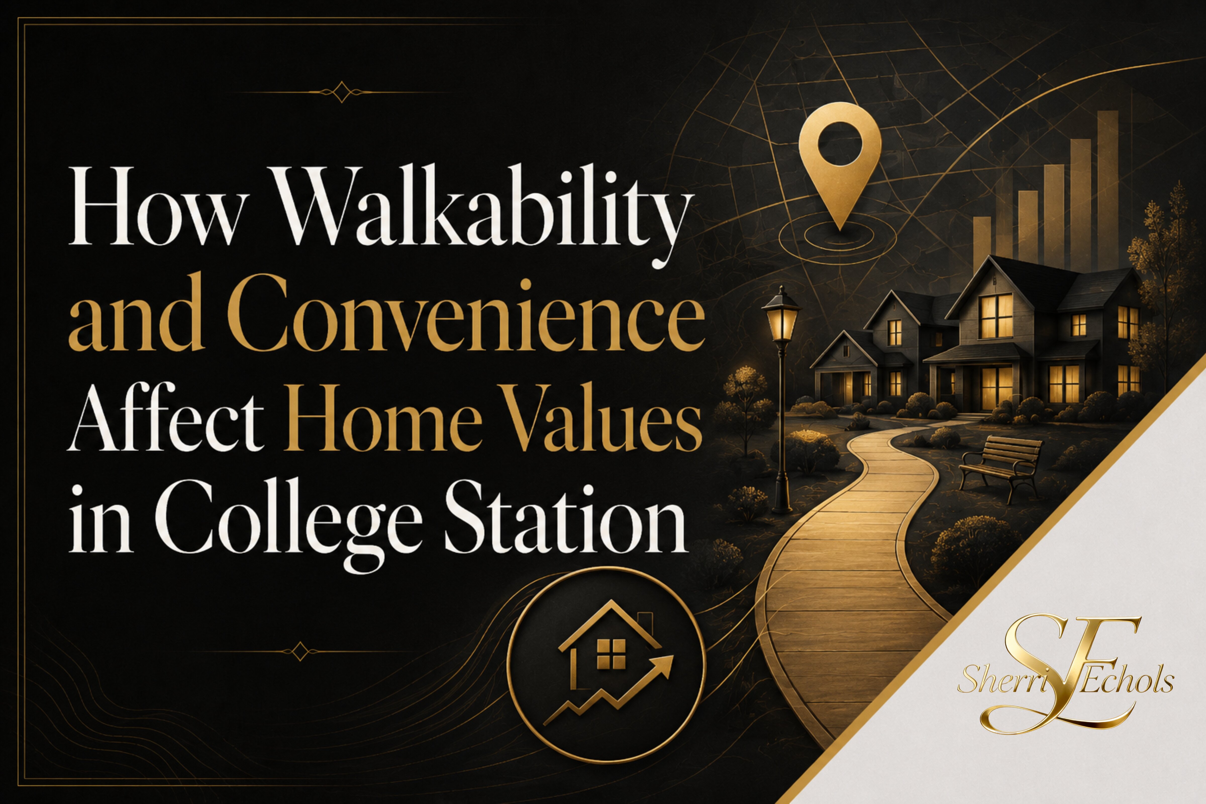 Walkability in College Station TX and how convenience affects home values in Bryan–College Station