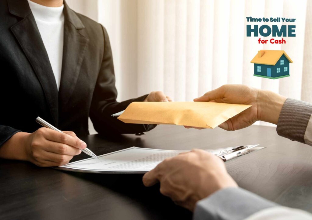 Signing the Purchase Agreement for cash sale