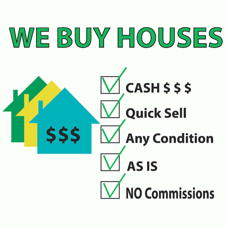 We buy houses for cash. Sign for ads
