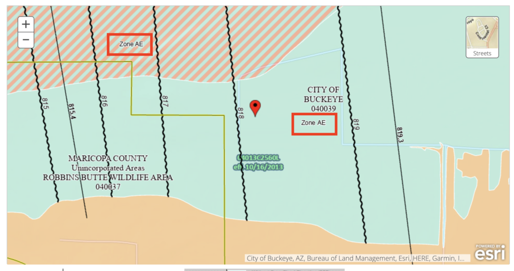 Example location near Buckeye, AZ