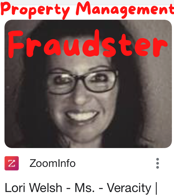 Lori Welsh - Property Management Fraudster - Veracity Inc