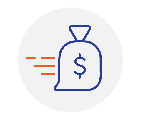 Cash advance BEFORE closing icon