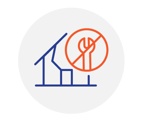No liability for damages icon