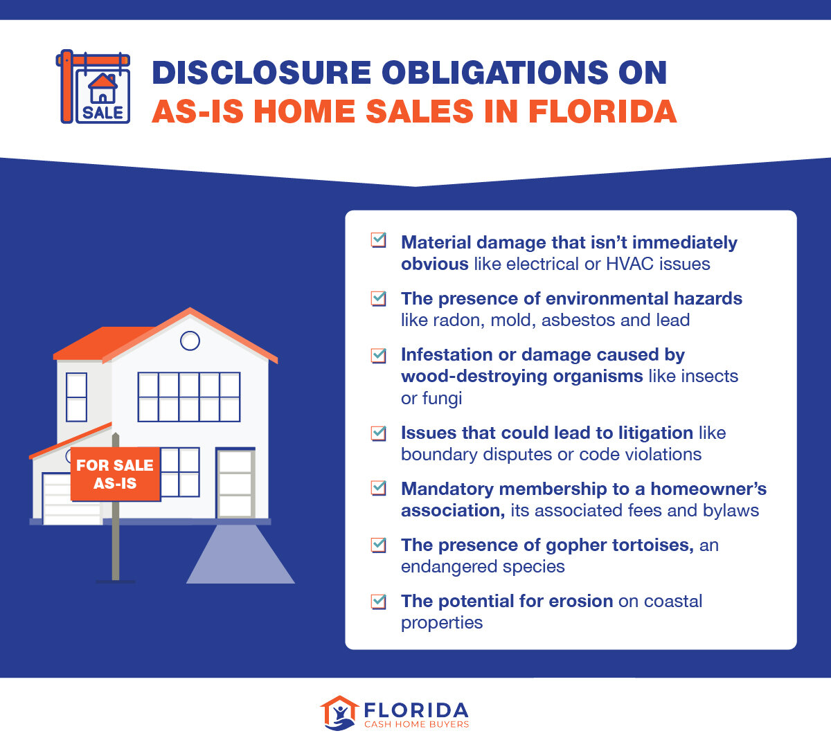 disclosure obligations for an as-is sale in Florida