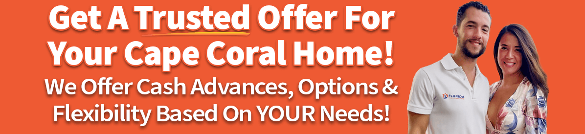 a picture of owners saying that you can sell your house in Cape Coral quickly with a trusted cash offer