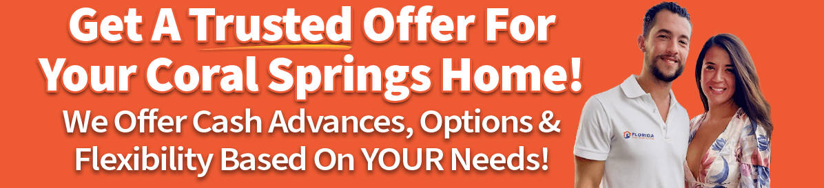 A picture of owners saying that you can sell your house in Coral Springs quickly with a trusted cash offer