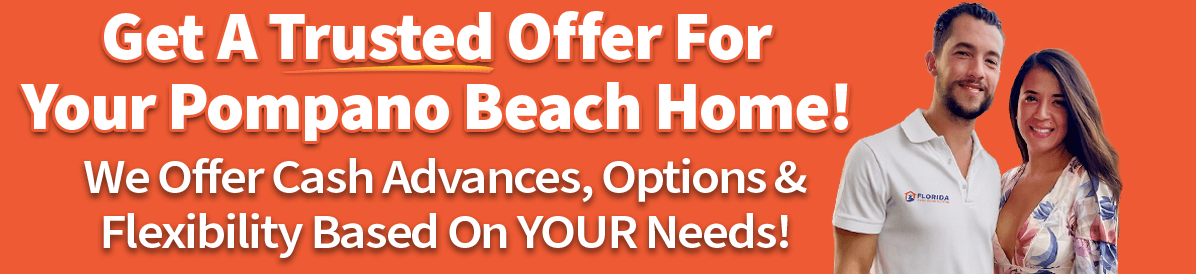 A picture of owners saying that you can sell your house in Pompano Beach quickly with a trusted cash offer