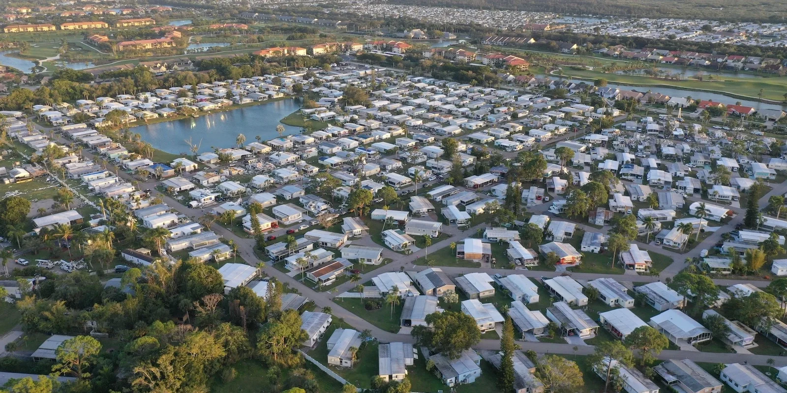 Aerial view of Fort Myers, FL