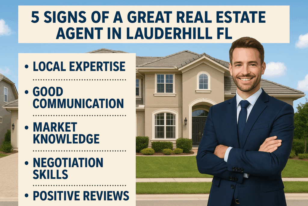 Great Real Estate Agent in Lauderhill, FL
