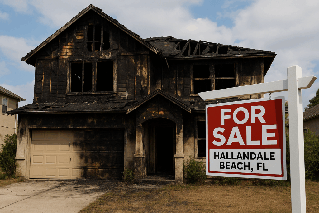 Sell Your Fire-Damaged House Fast in Hallandale Beach, FL