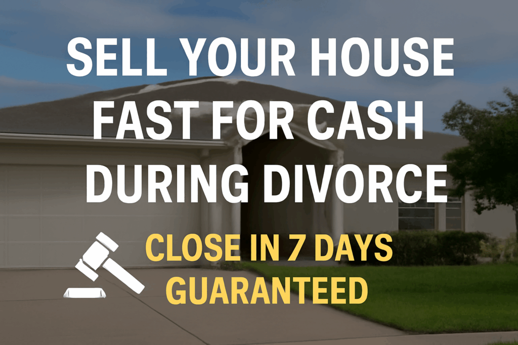 Sell Your House Fast for Cash During a Divorce in Tamarac, FL