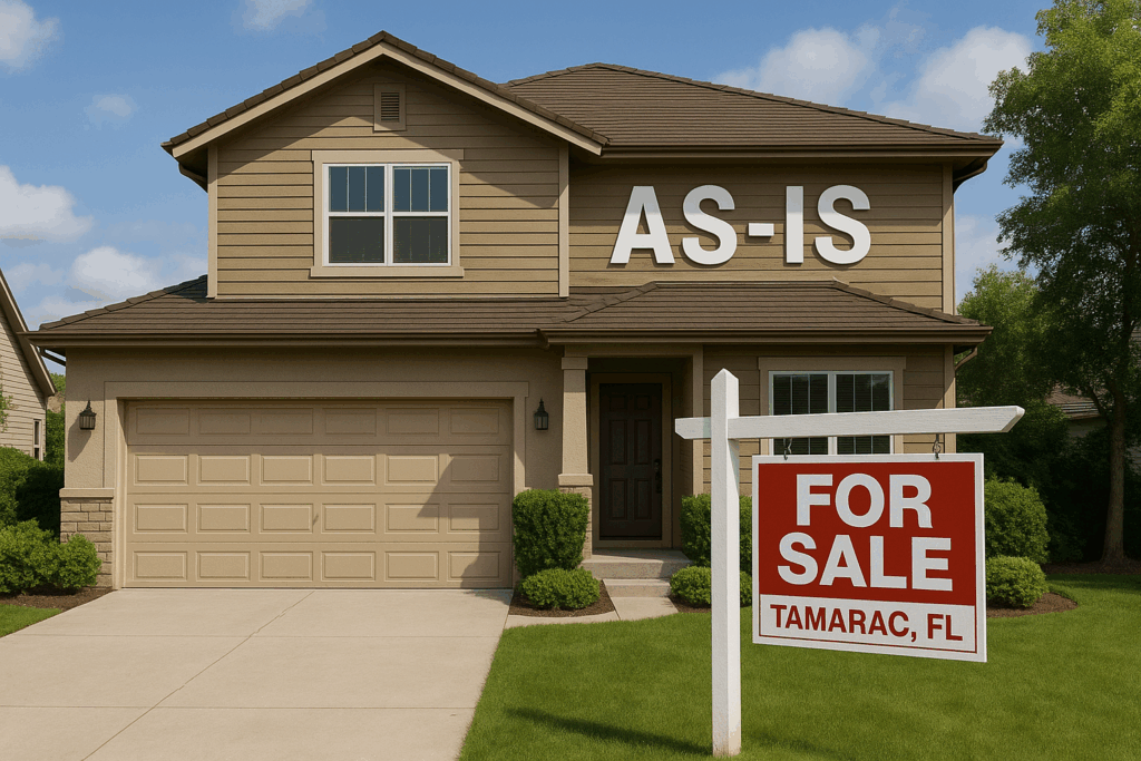 Sell a House As-Is in Tamarac, FL