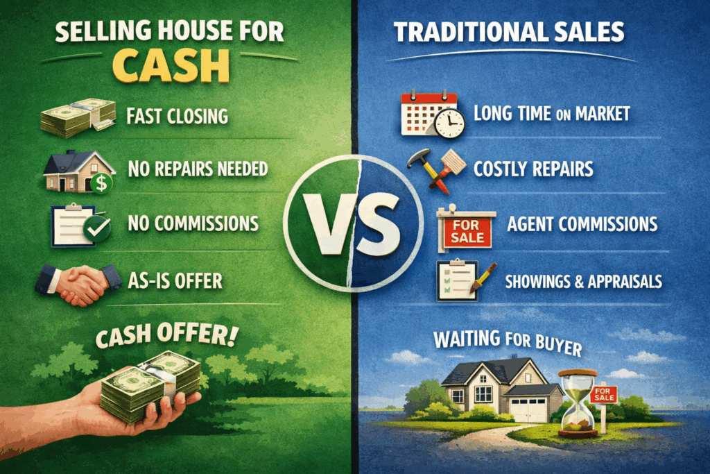Selling Home for Cash vs. Traditional Sales