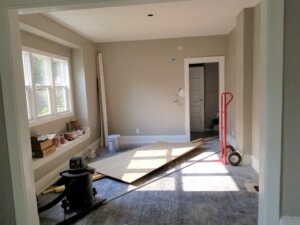 Home renovation in process.