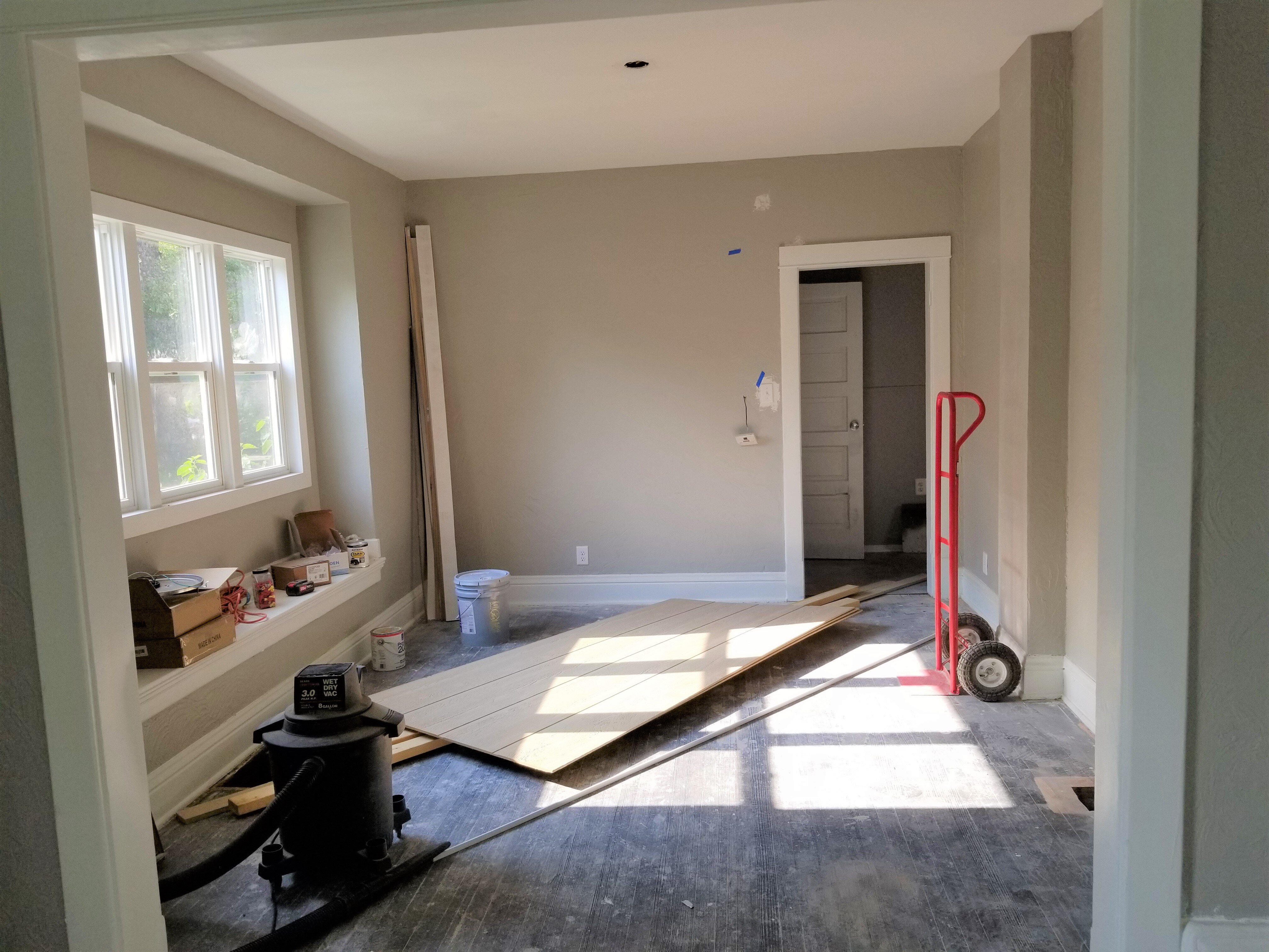 Home remodel in process