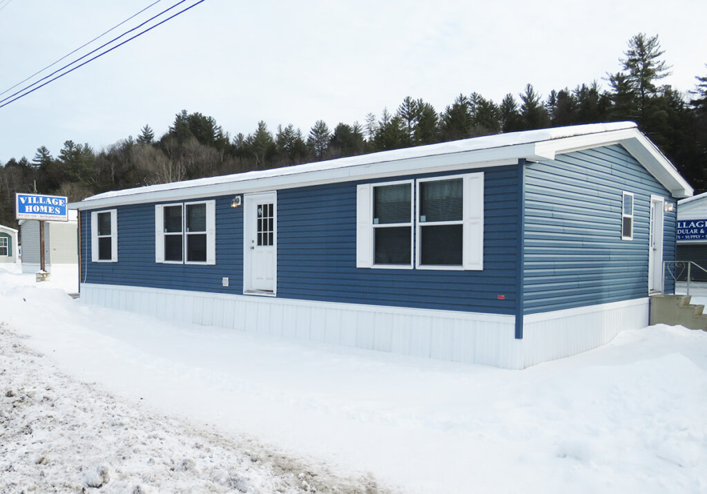 Mobile Home in Winter