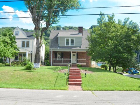 Finished front exterior of 300 28th Street in Kanawha City, Charleston, West Virginia