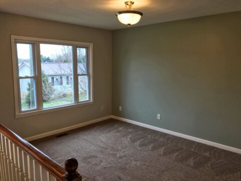 Living room at 106 Woodside in Hurricane, West Virginia