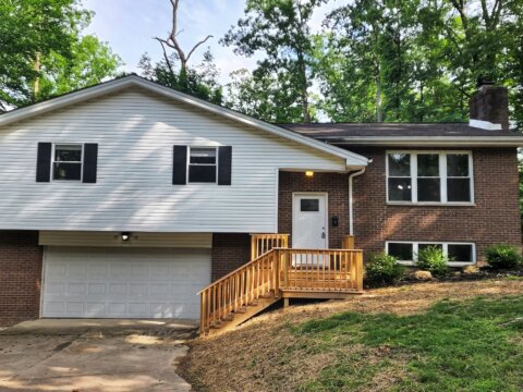 Finished front exterior of 2 Stephanie Lane in Saint Albans, West Virginia
