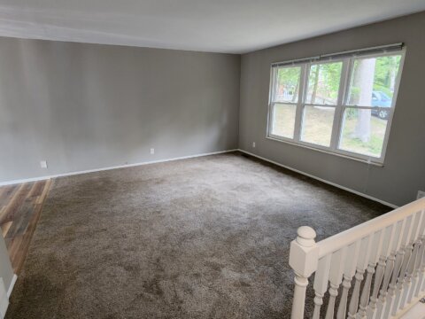 Finished living room at 2 Stephanie Lane in Saint Albans, West Virginia