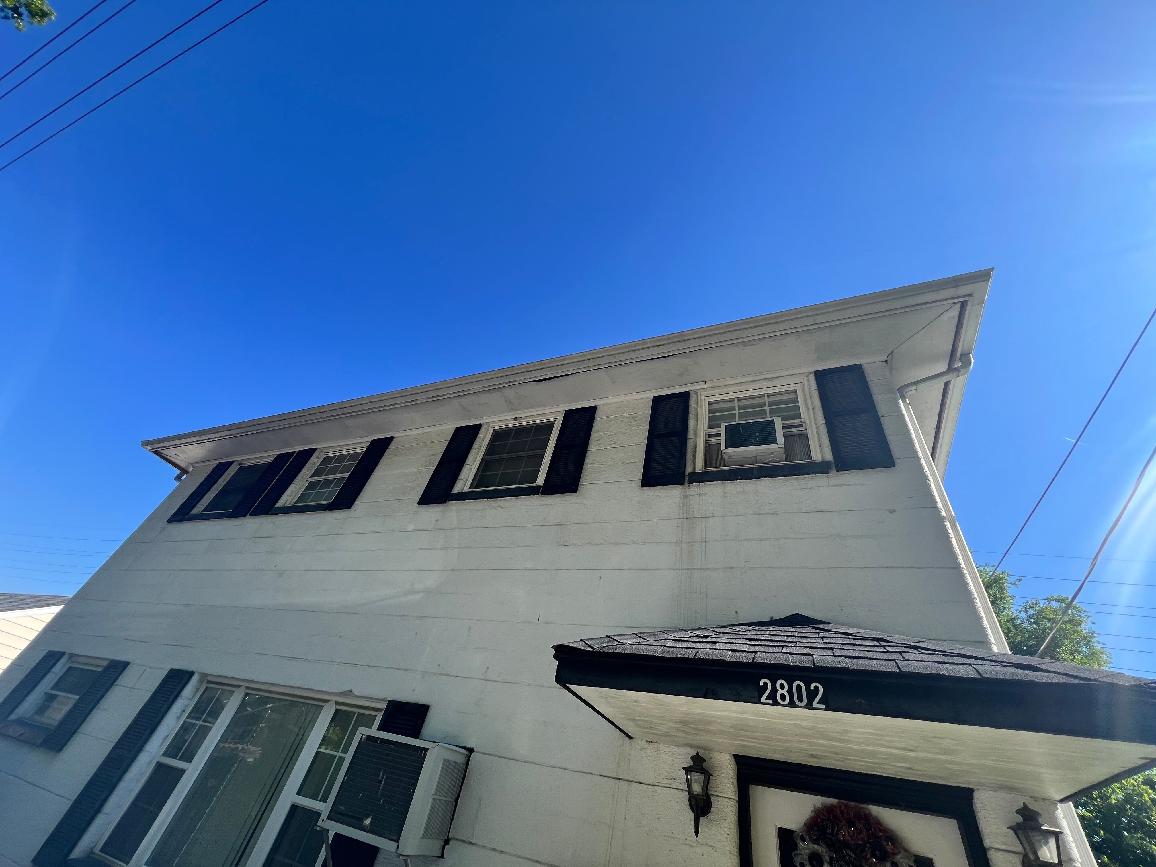 Front exterior of 2802 Chesterfield Avenue before renovation