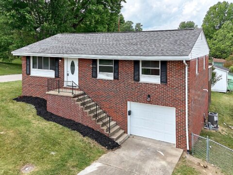 Finished front exterior of 402 Ada Dell Avenue in Hurricane, West Virginia
