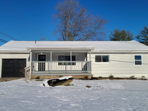 Finished front exterior of 898 Orchard Park Road in Hurricane, West Virginia