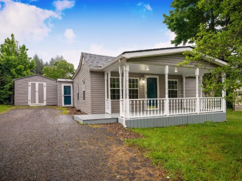 Finished exterior at 2232 Oakridge Drive in Charleston, West Virginia