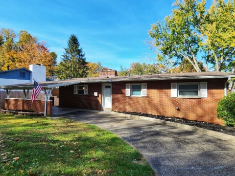Finished brick exterior at 931 Elmhurst Drive in St. Albans, West Virginia