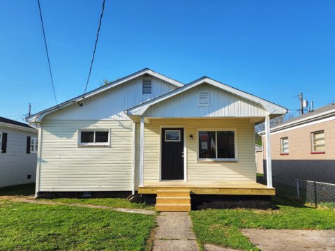 Finished front exterior at 2123 McKinley Avenue in St. Albans, West Virginia