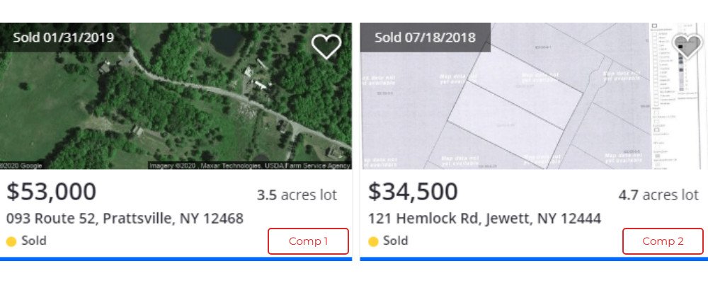 Land For Sale 27 Carlson Dr Prattsville, NY comps www.WeSellNewYorkLand.com