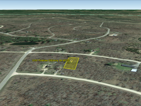 Lakes of the North Land For Sale Lot 501 Pinetree Dr. Elmira MI
