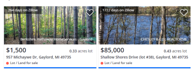 Land For Sale Lot 14 Navajo Trail, Gaylord, MI Main