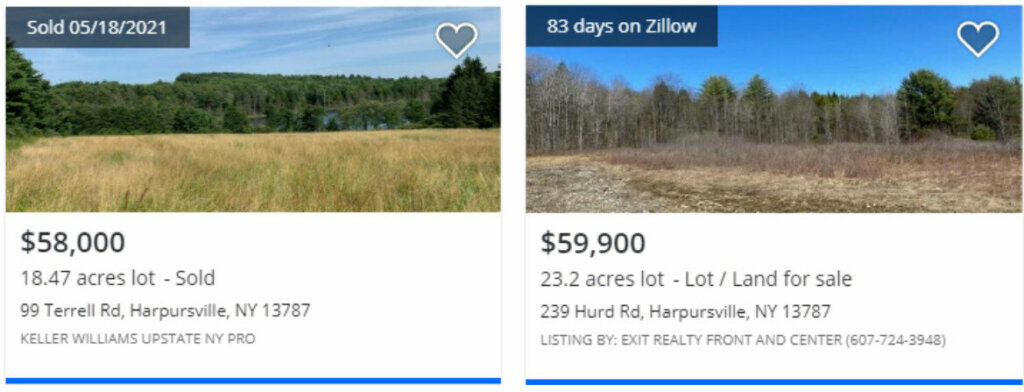 Glendenning Rd, Harpursville, NY Comparable Land