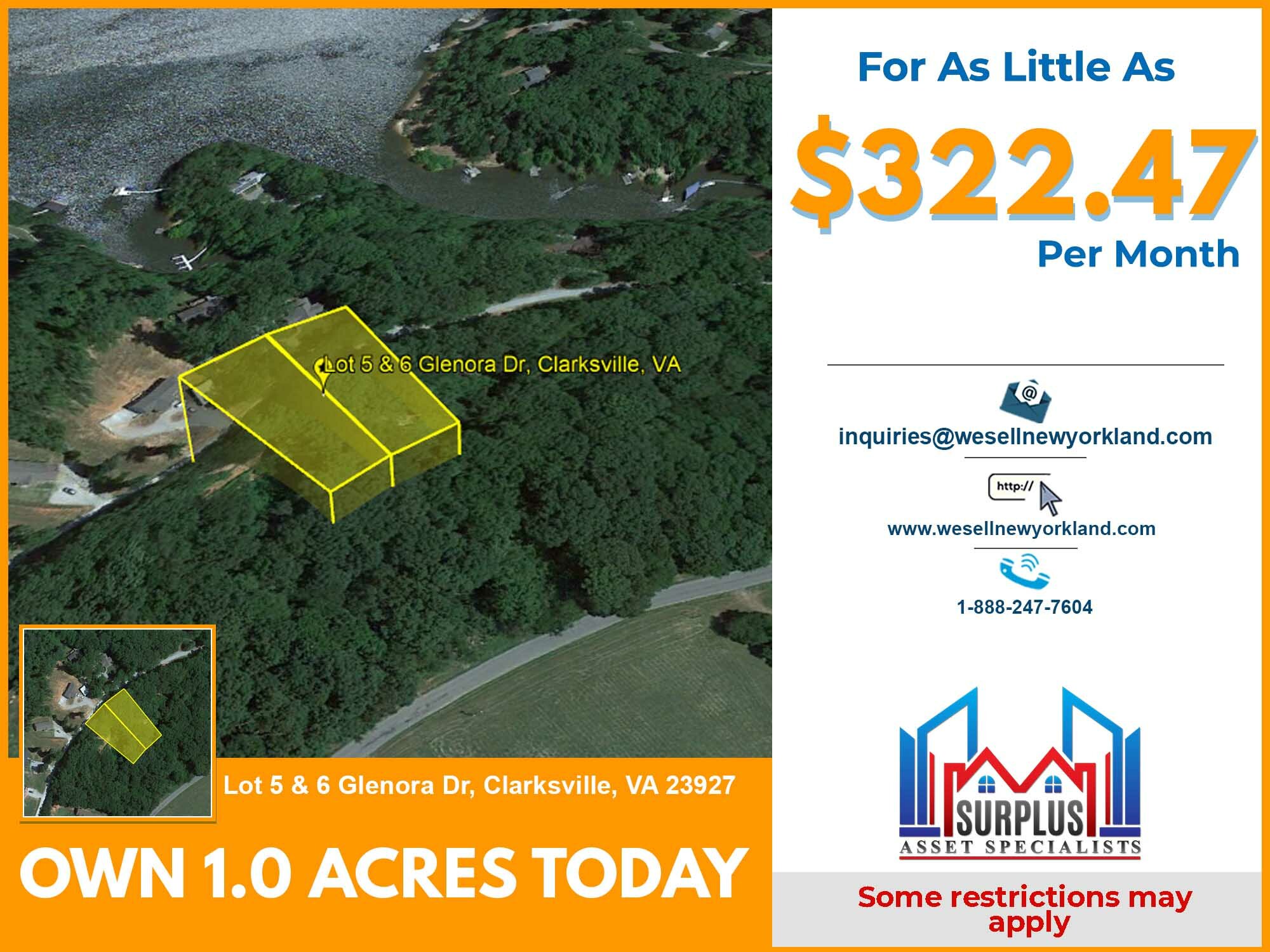 Lot 5 & Lot 6 Glenora Dr. Clarksville, VA Main