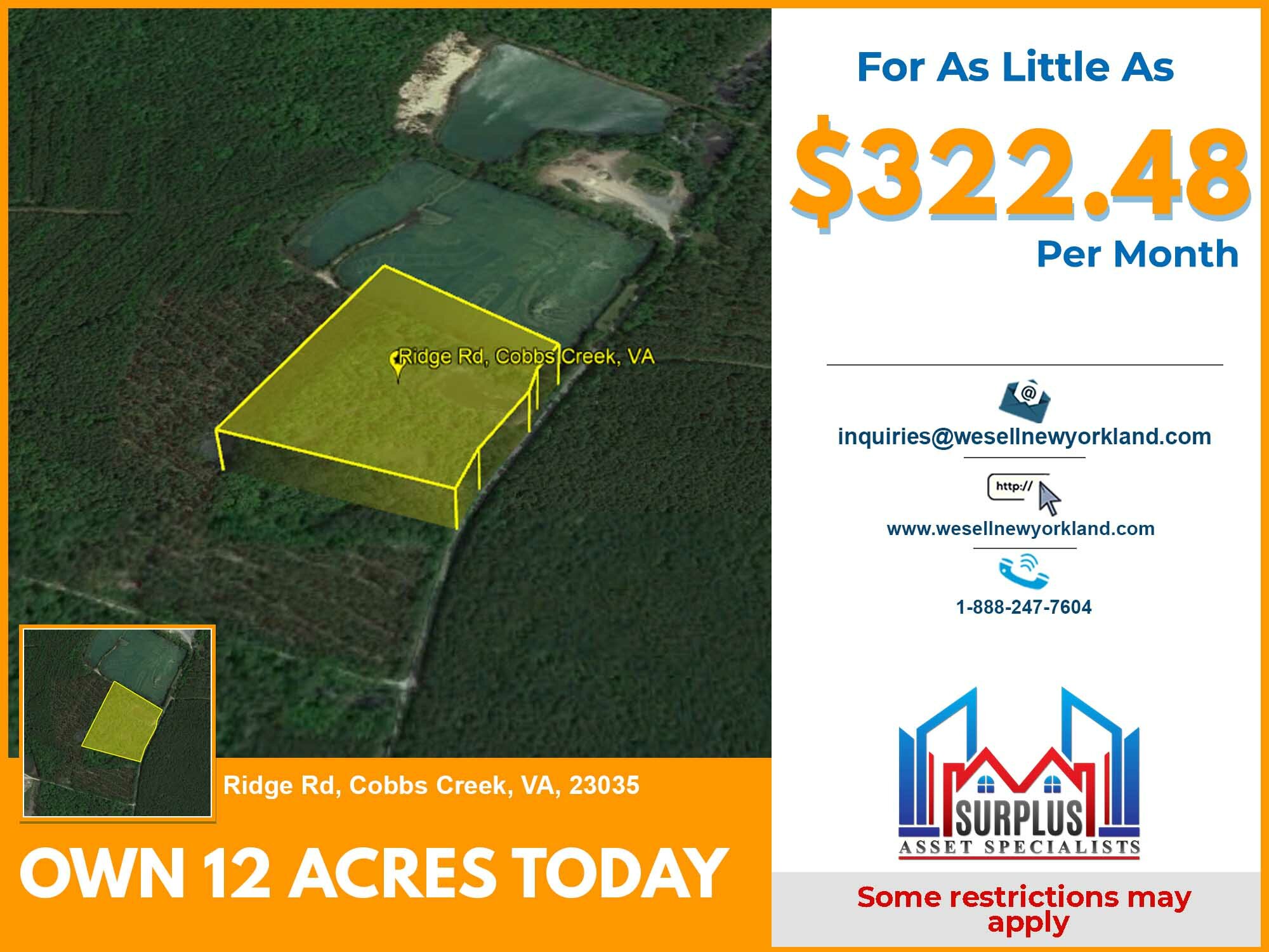 Lot 0 Ridge Rd, Cobbs Creek, VA 23035
