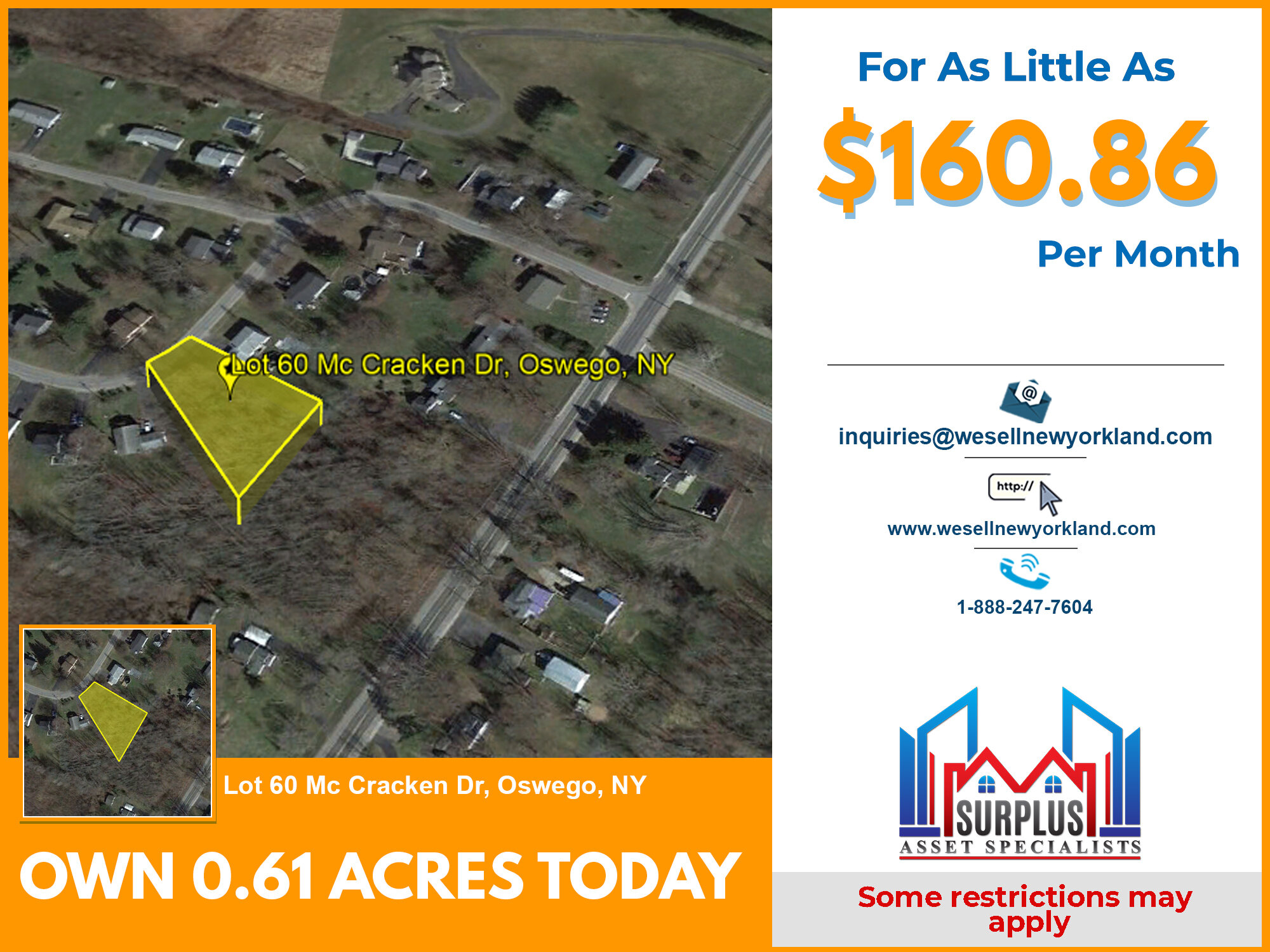 Lot 60 Mc Cracken Dr, Oswego, NY
