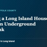 Capped underground oil tank fill pipe in a Long Island yard