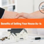 Front image of a blog titled " Benefits of selling your house as-is "and the title displayed in corporate typography