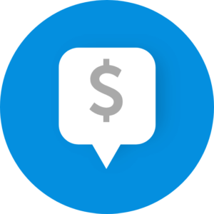 Icon with money logo indication we buys houses fast for cash in Alabama
