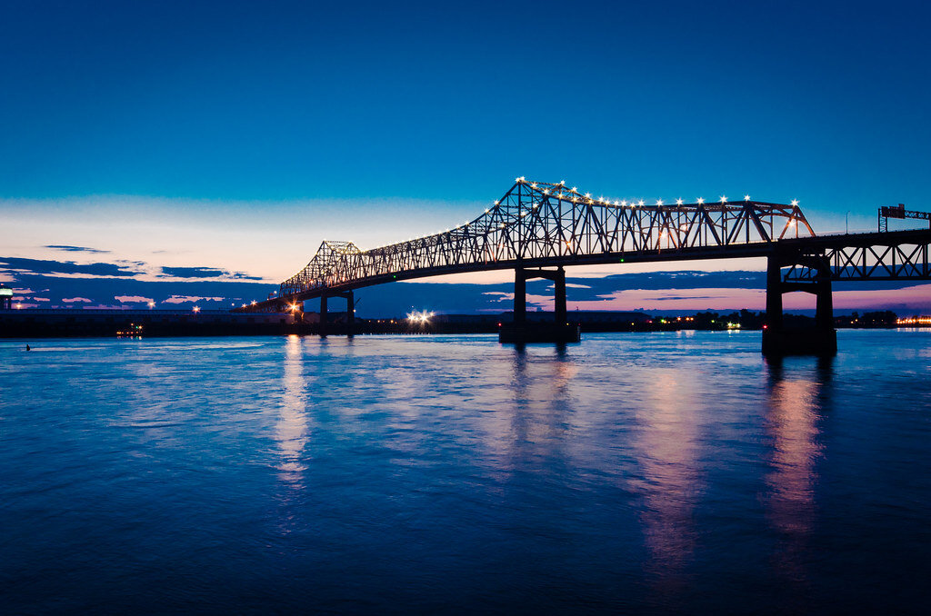Baton Rouge New Bridge at Night | Buying a House From Owner