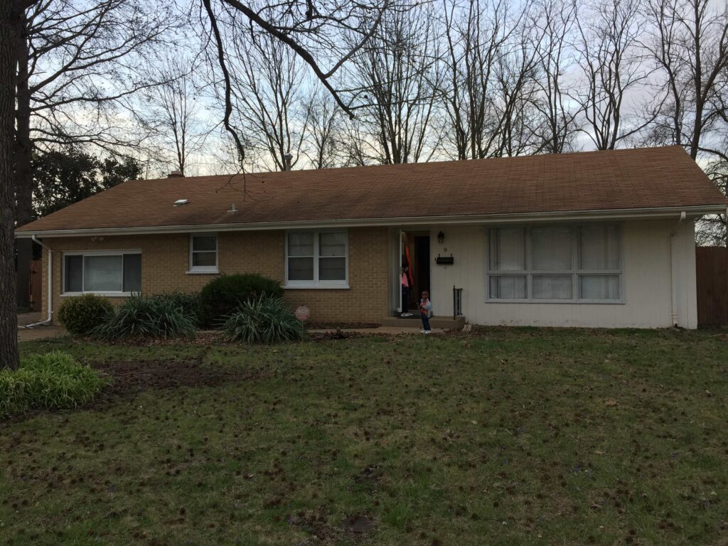 Front of a home that we bought with cash in St. Louis.