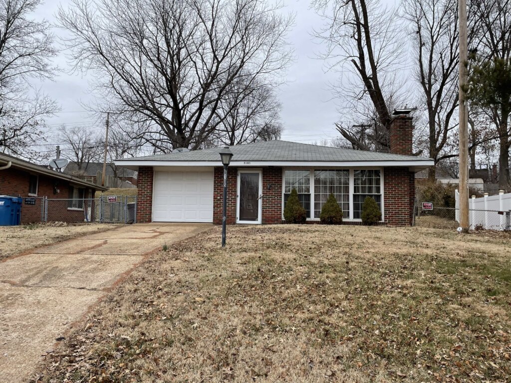 A home that we bought as is in St. Louis, MO.
