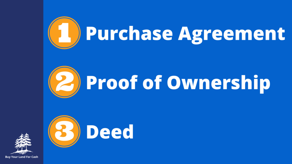 Documents you really need to sell land