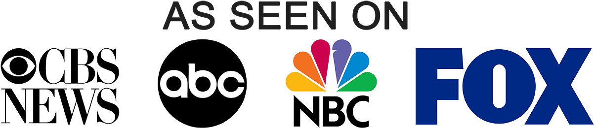 As seen on CBS new, ABC, NBC, Fox
