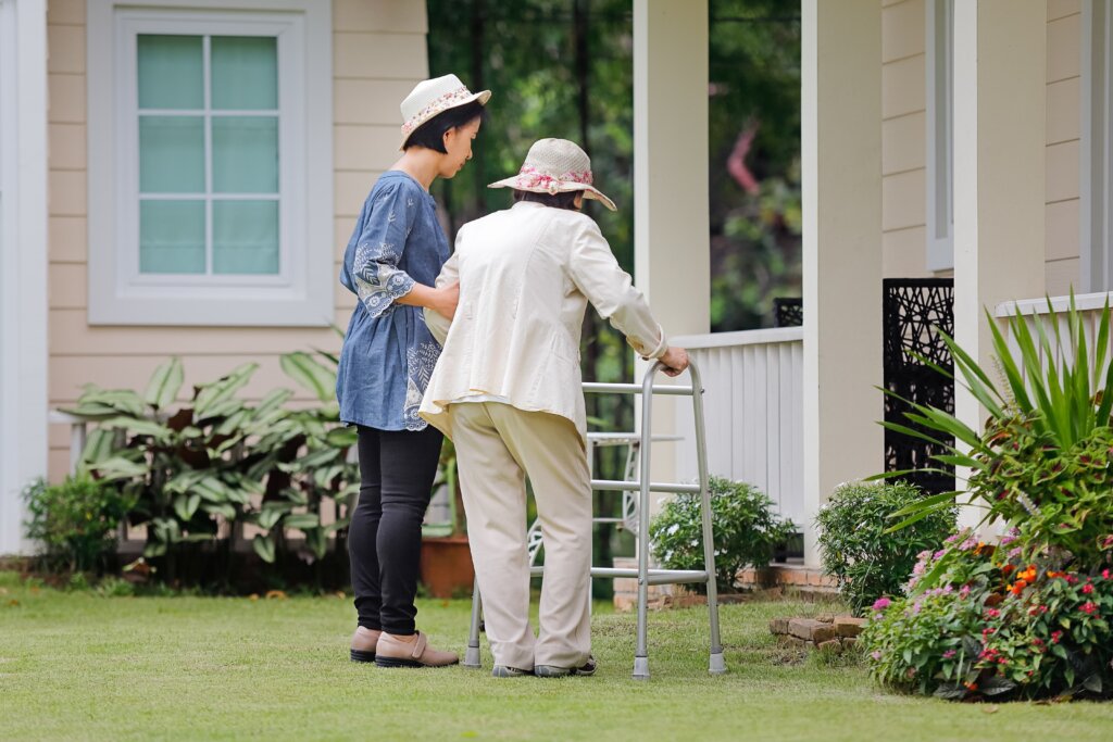 Family discussing the sale of a parent’s house to a sibling in Michigan