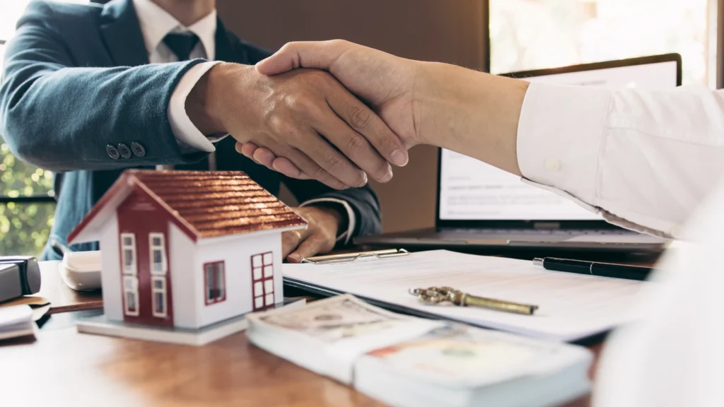 Real estate investor evaluating a house for sale in Southwest Michigan