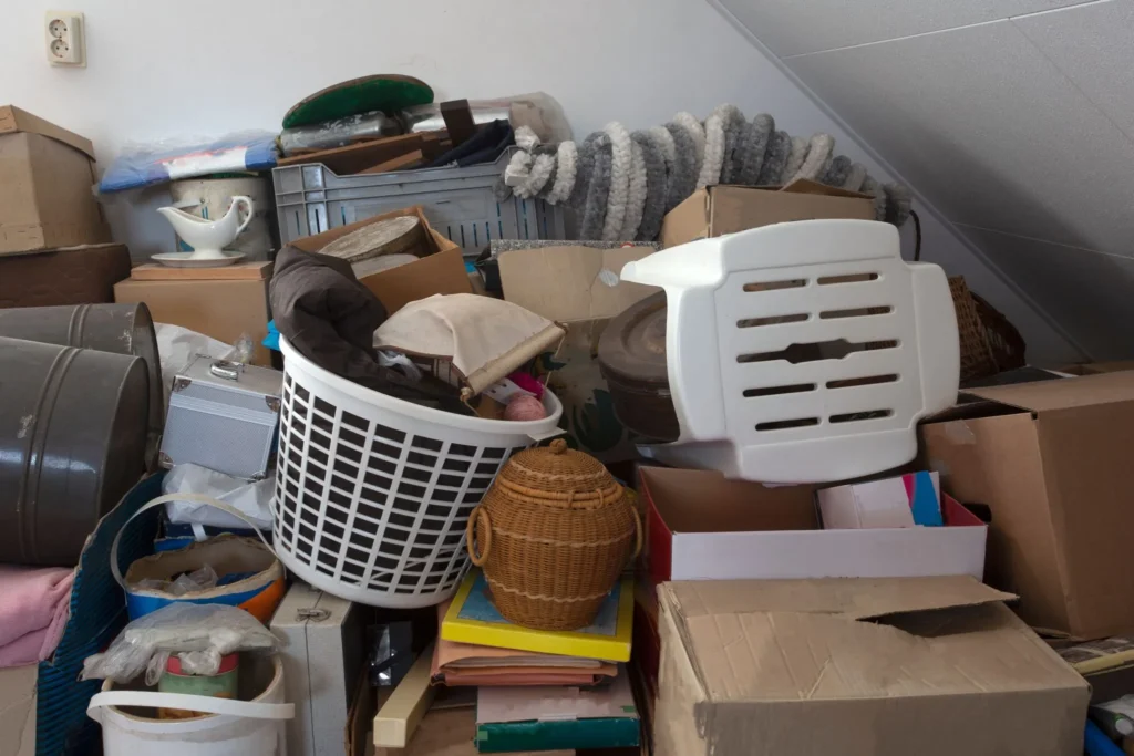Cash buyer and real estate agent comparing options for selling a hoarder house in Southwest Michigan
