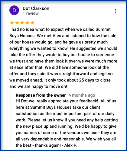 Dot Contacted Us To Find Out How We Buy Houses In Massachusetts.